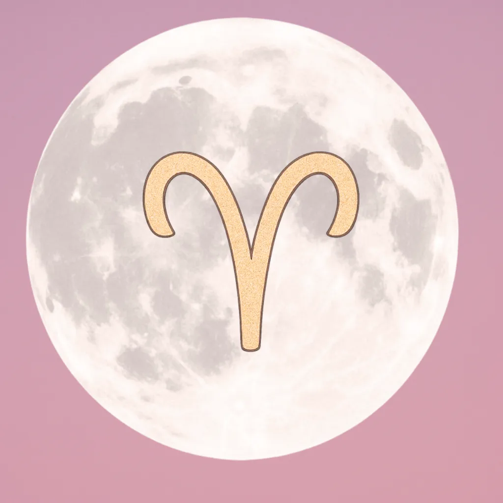 Nouvelle Lune en Bélier avril 2026 - nouvelle lune et glyphe du Bélier doré